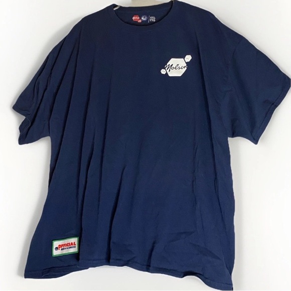 Molson Official Canada Vancouver Canucks XXL Blue T-Shirt Hockey Sports 2XL NHL - Picture 1 of 8
